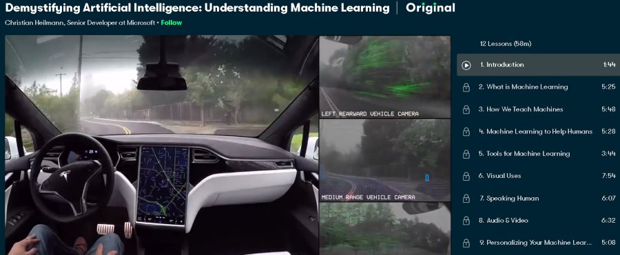 1. Demystifying Artificial Intelligence Understanding Machine Learning (Skillshare)