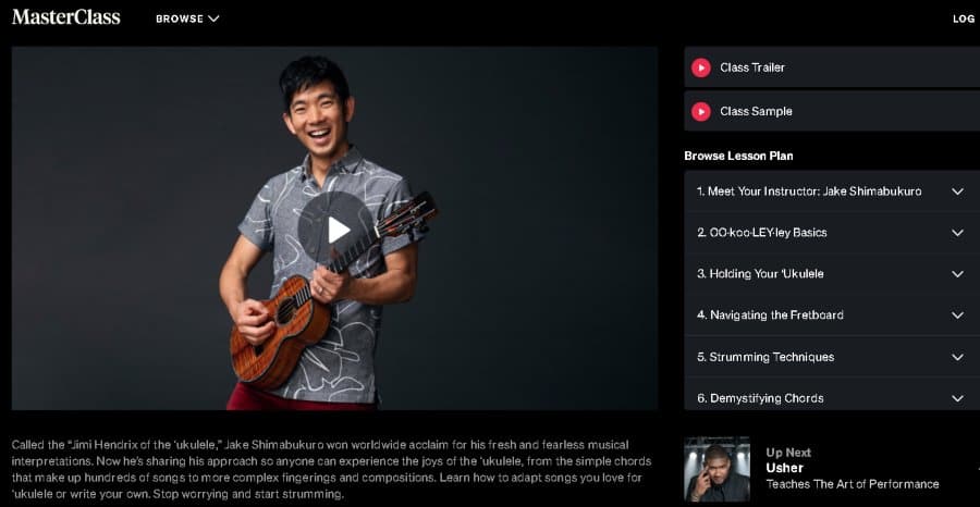 1. Jake Shimabukuro Teaches Ukulele (Master Class)