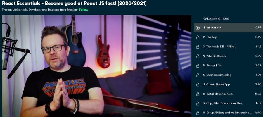 1. React Essentials - Become good at React JS fast! [2020_2021] (Skillshare)