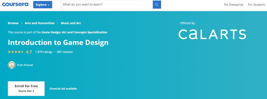 10. Introduction to Game Design (Coursera)