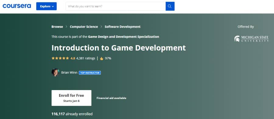 10. Introduction to Game Development (Coursera)