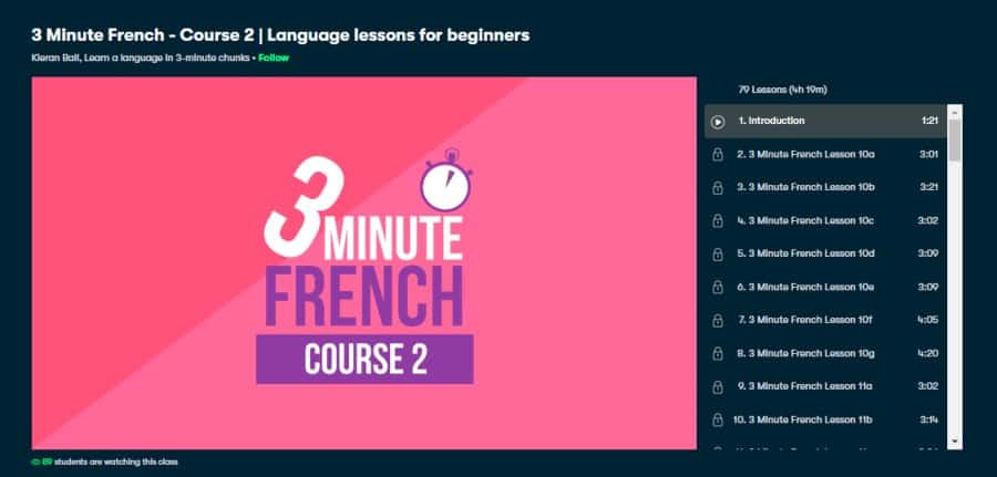 3 Minute French - Course 2 | Language lessons for beginners