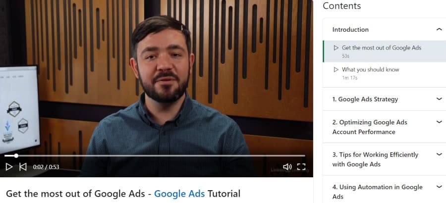 5. Advanced Google Ads (LinkedIn Learning)