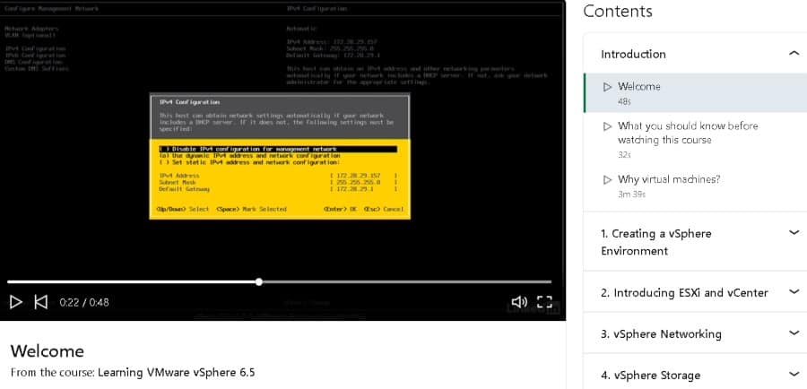 6. Learning VMware vSphere 6.5 (LinkedIn Learning)