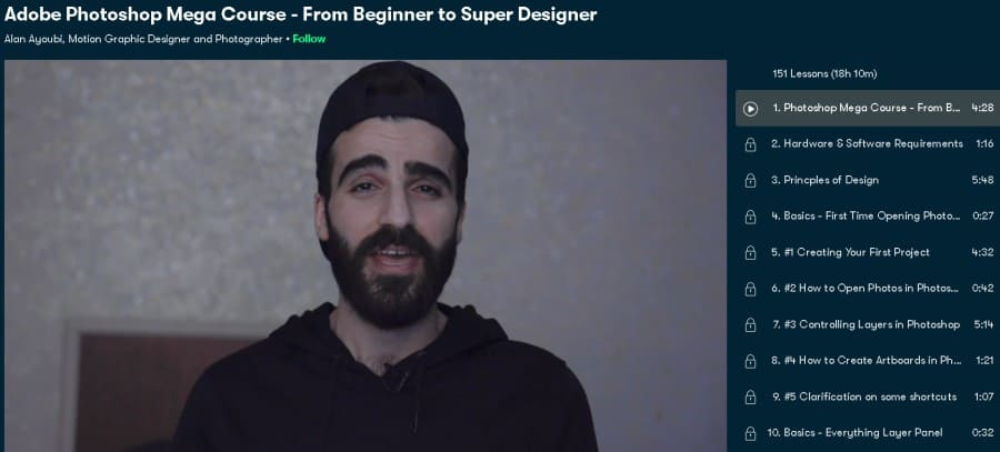 Adobe Photoshop Mega Course - From Beginner to Super Designer (Skillshare)