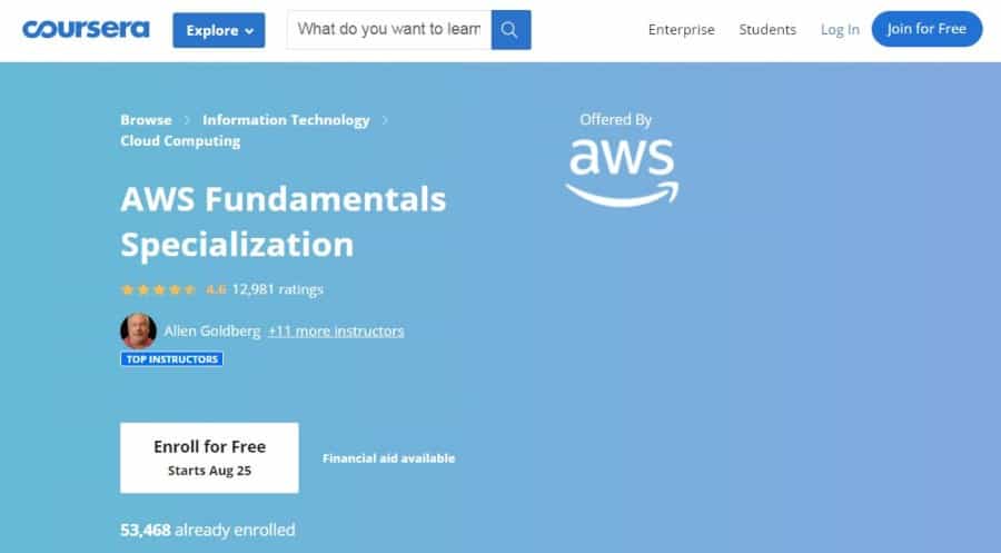 AWS Fundamentals Specialization