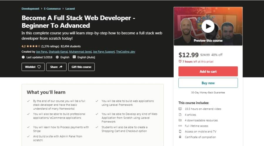 Become a Full Stack Web Developer – Beginner to Advanced