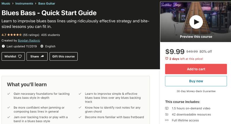 Blues Bass - Quick Start Guide (Udemy)
