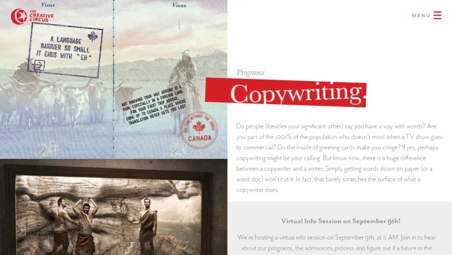 Copywriting Portfolio School