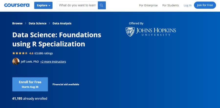 Data Science: Foundations using R - Specialization