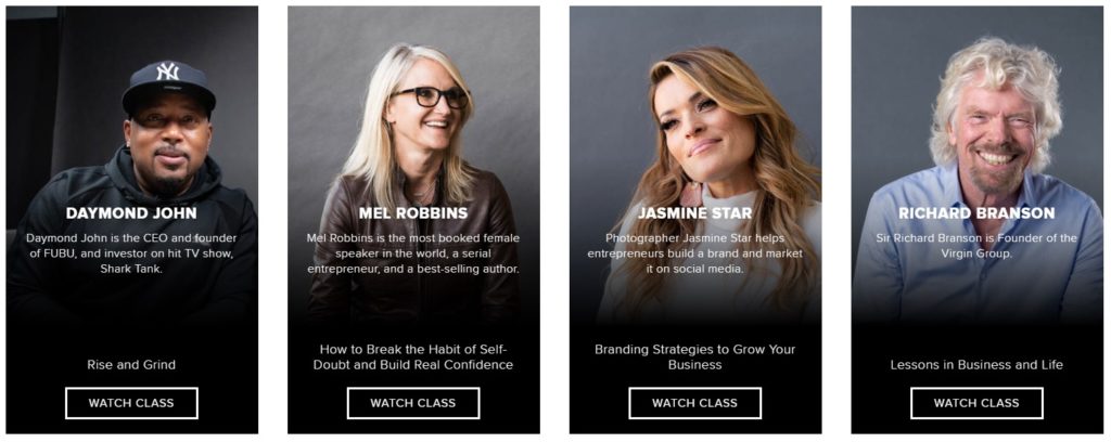 Who teaches CreativeLive courses? Famous award-winning instructors. 