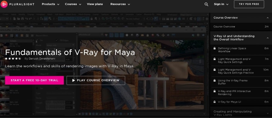 Fundamentals of V-Ray for Maya (PluralSight)