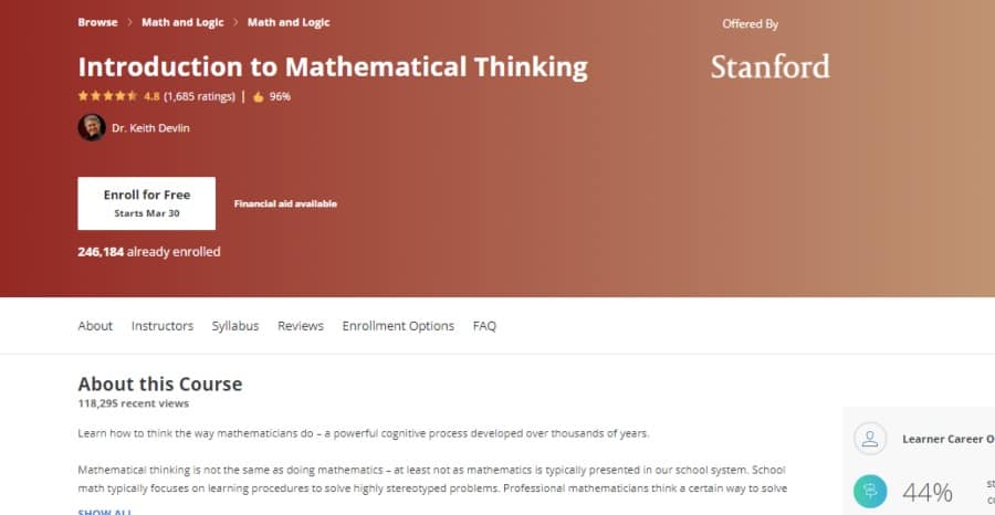 Introduction to Mathematical Thinking