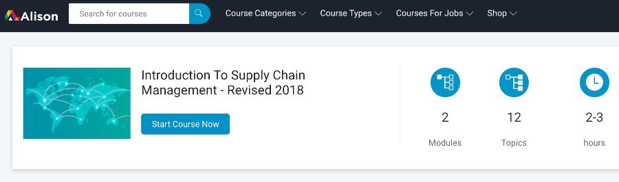 Introduction to Supply Chain Management – Revised 2018