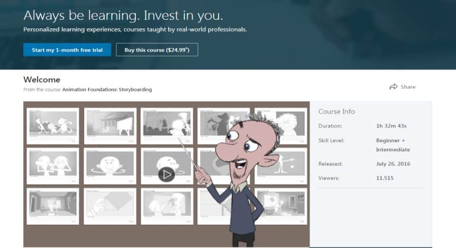 LinkedIn: Animation Foundations: Storyboarding