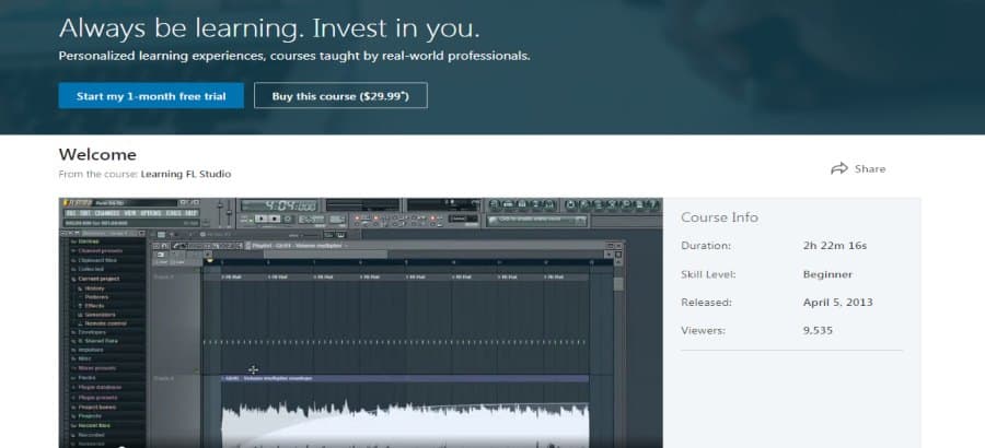 LinkedIn: Learning FL Studio