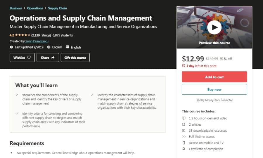 Operations and Supply Chain Management