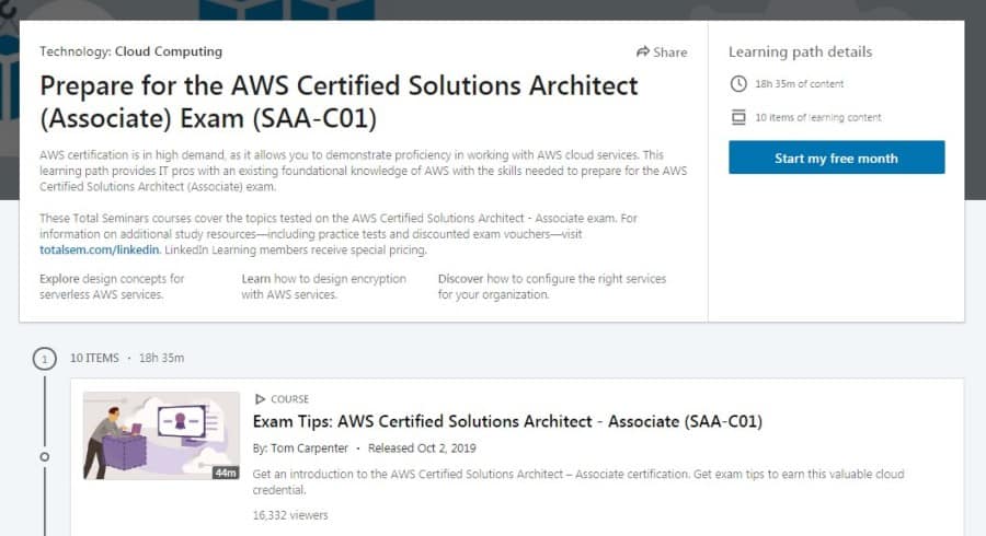 Prepare for the AWS Certified Solutions Architect (Associate) Exam SAA-C01