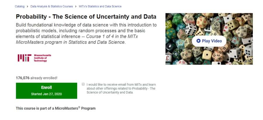 Probability - The Science of Uncertainty and Data