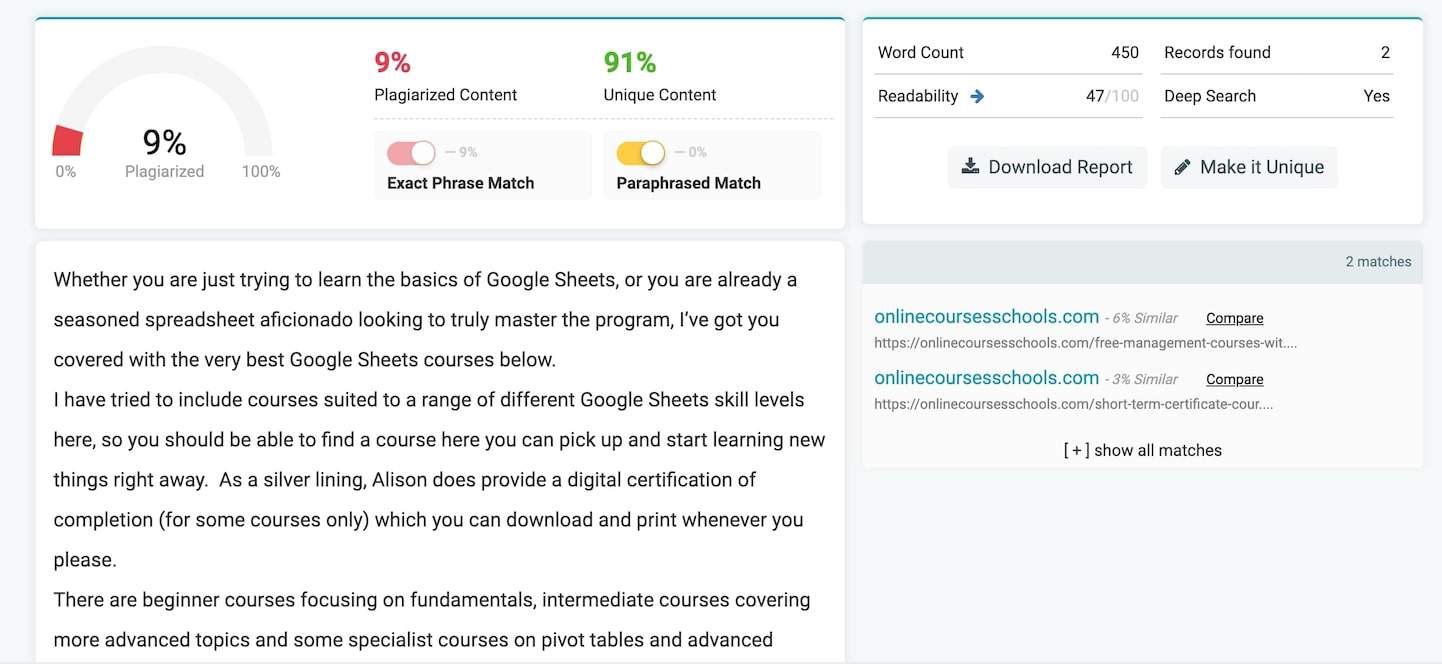 Screen Shot 2020 07 22 at 9.57.25 am Top 11+ Best Free Plagiarism Checkers For Teachers & Students