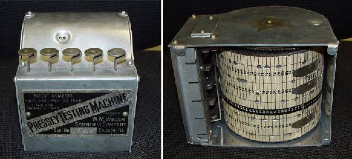 1924: Sidney L. Pressey makes the first teaching machine