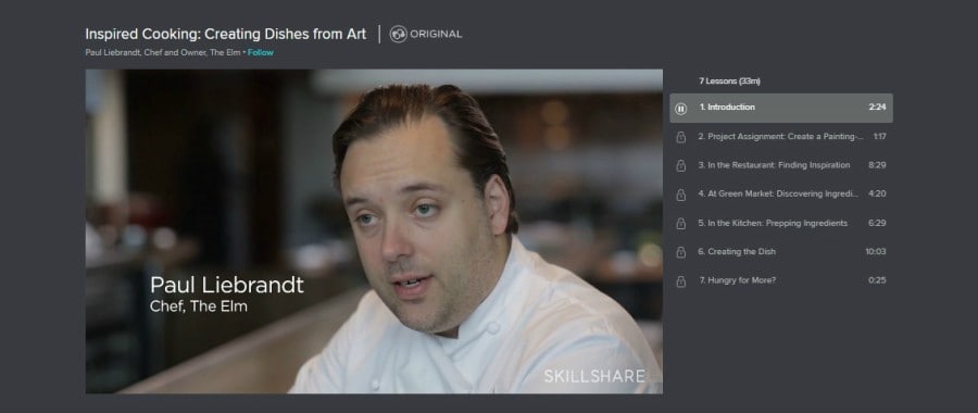 Inspired Cooking: Creating Dishes From Art online cooking course