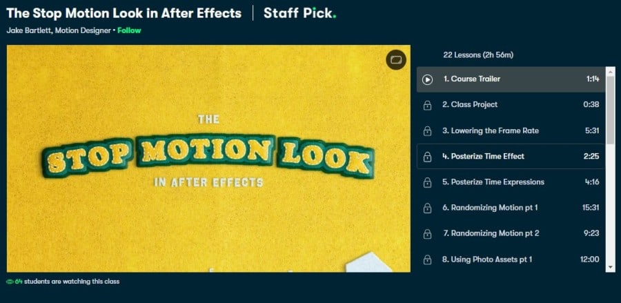 The Stop Motion Look in After Effects