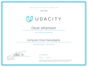 Udacity Certificate