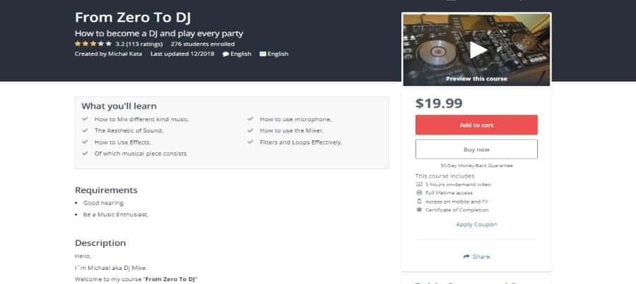 Udemy: From Zero to DJ