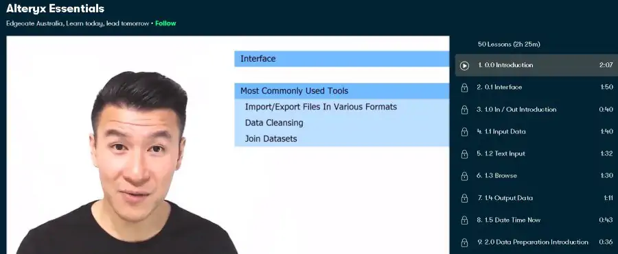 1. Alteryx Essentials (Skillshare)