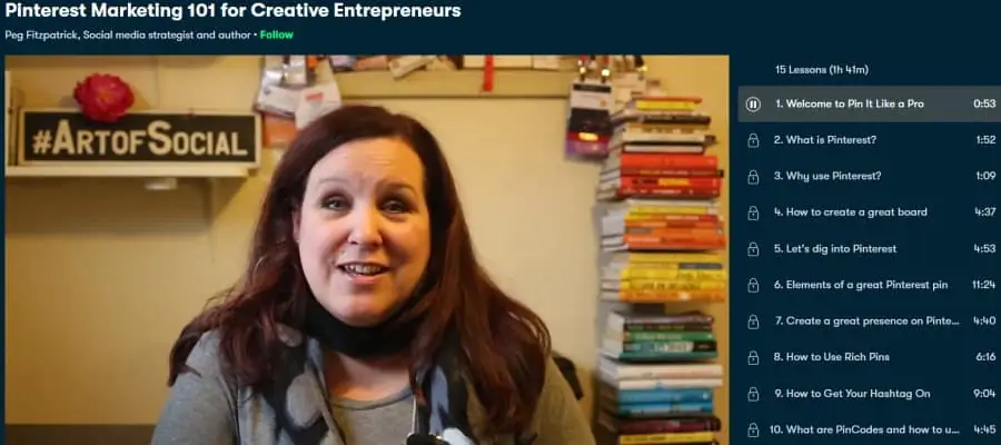 1. Pinterest Marketing 101 for Creative Entrepreneurs (Skillshare)