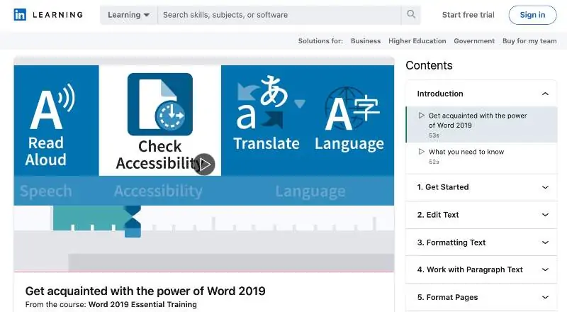 Word 2019 Essential Training (LinkedIn Learning)