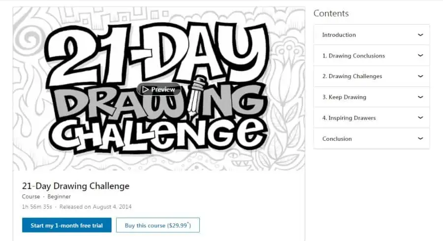 21-Day Drawing Challenge