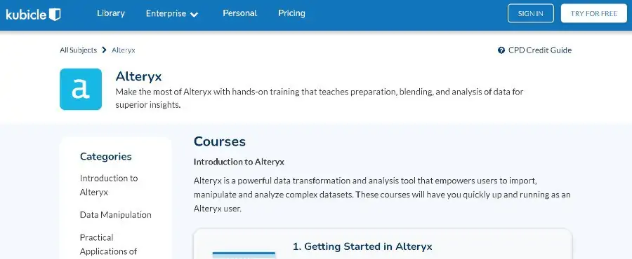 5. Alteryx (Kubicle)