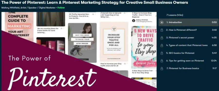 9. The Power of Pinterest Learn A Pinterest Marketing Strategy for Creative Small Business Owners