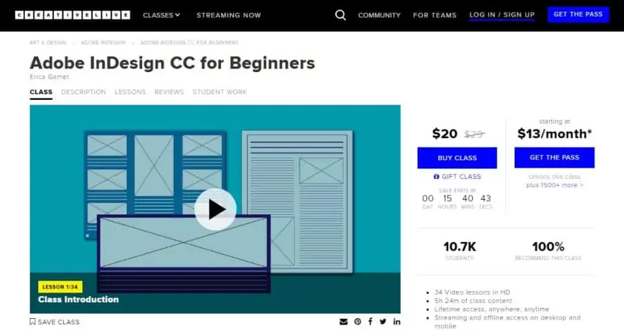 Adobe InDesign CC for Beginners