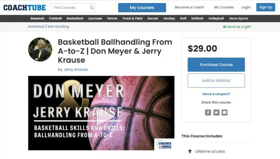 Basketball Ballhandling From A-to-Z | Don Meyer & Jerry Krause