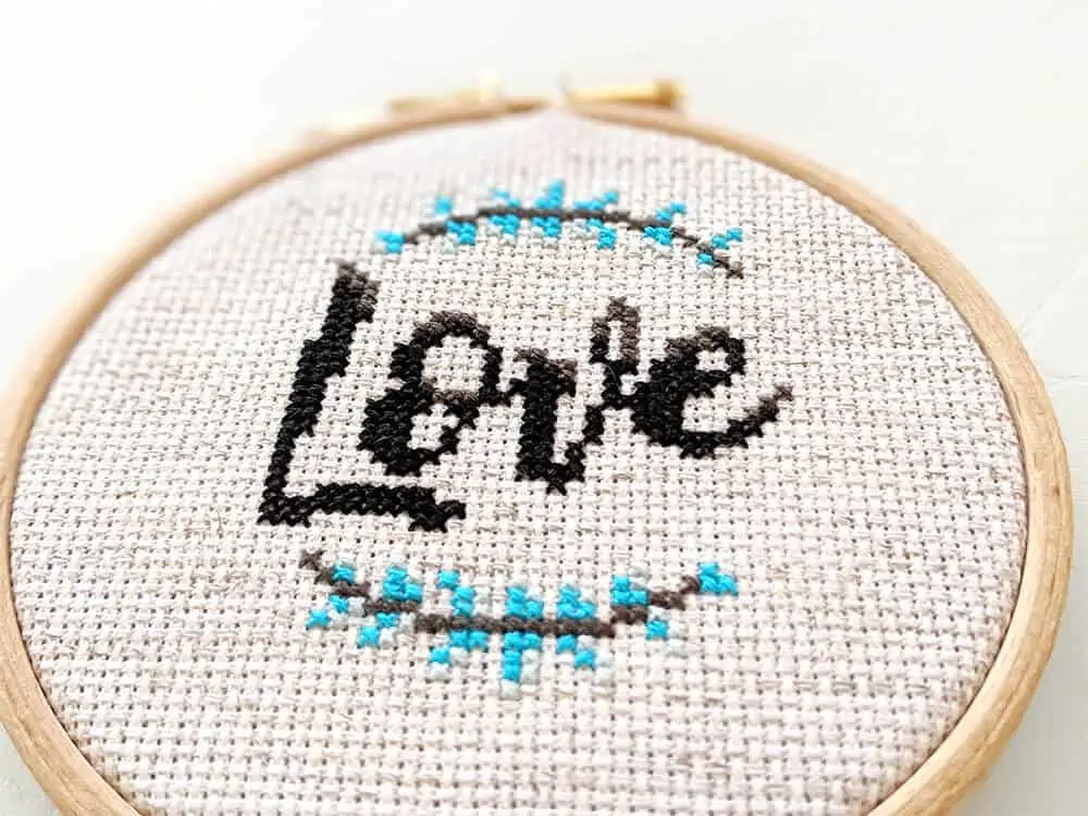 winter hobbies - cross-stitch