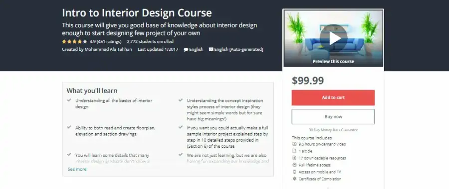 Intro to Interior Design Course