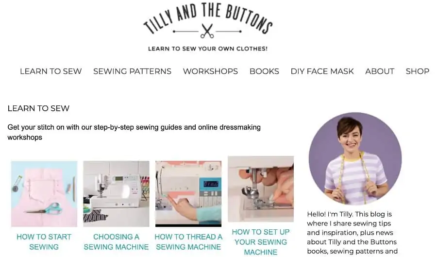 mention: Tilly and the Buttons Blog