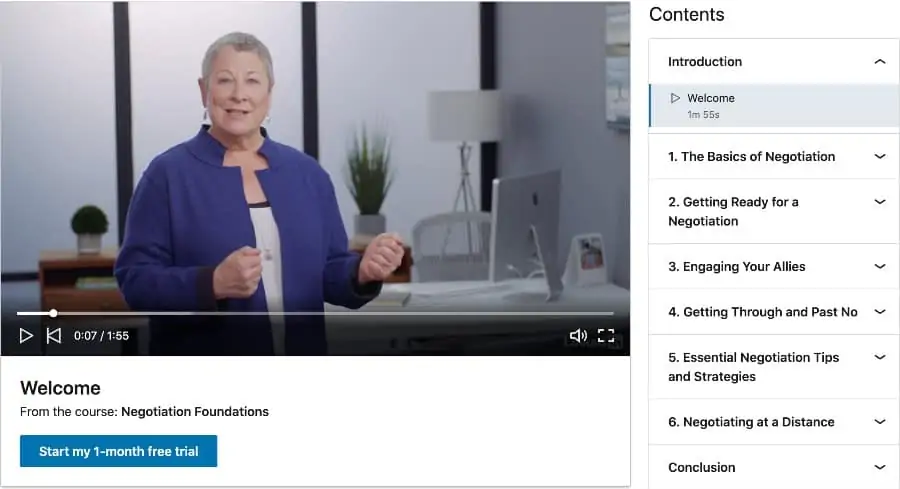 Negotiation Foundations (LinkedIn Learning)
