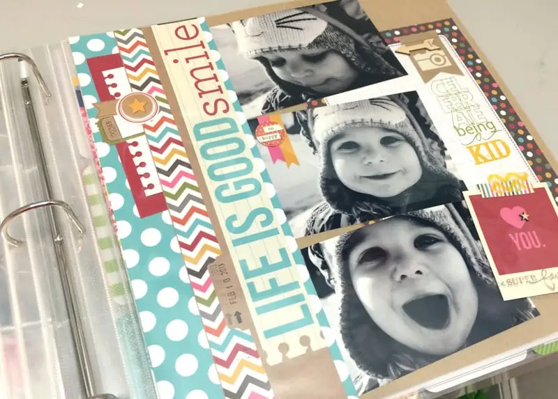 winter hobbies - scrapbooking