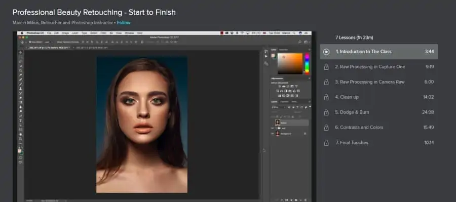 Skillshare: Professional Beauty Retouching – Start to Finish